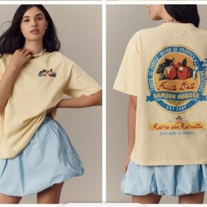 NWT Damson Madder Autumn Apples Graphic Tshirt